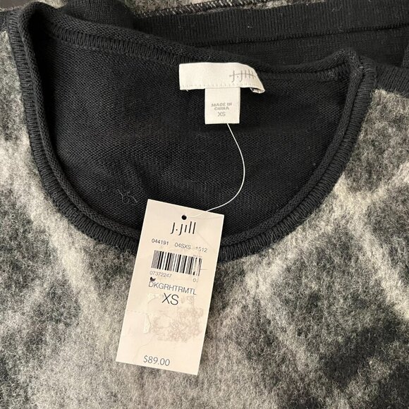 J. JILL Women's Dark Grey Blend L/S Sweater - Size XS - NWT $89 - Picture 2 of 3